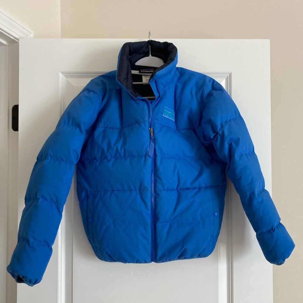 Patagonia Blue Puffer Coat